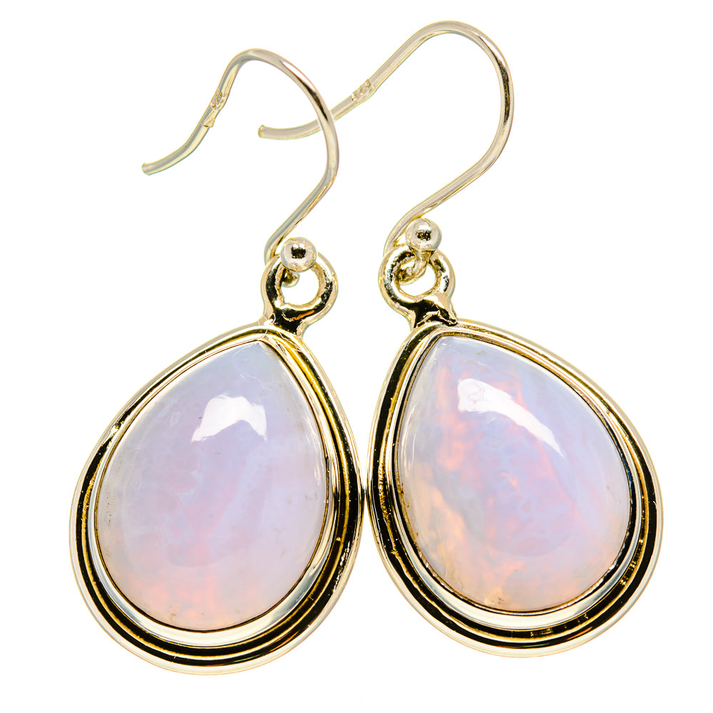 Blue Lace Agate Earrings handcrafted by Anasilvercos - EARR415603