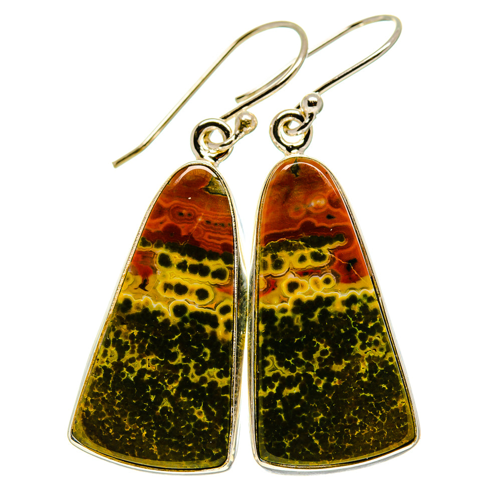 Ocean Jasper Earrings handcrafted by Anasilvercos - EARR415605