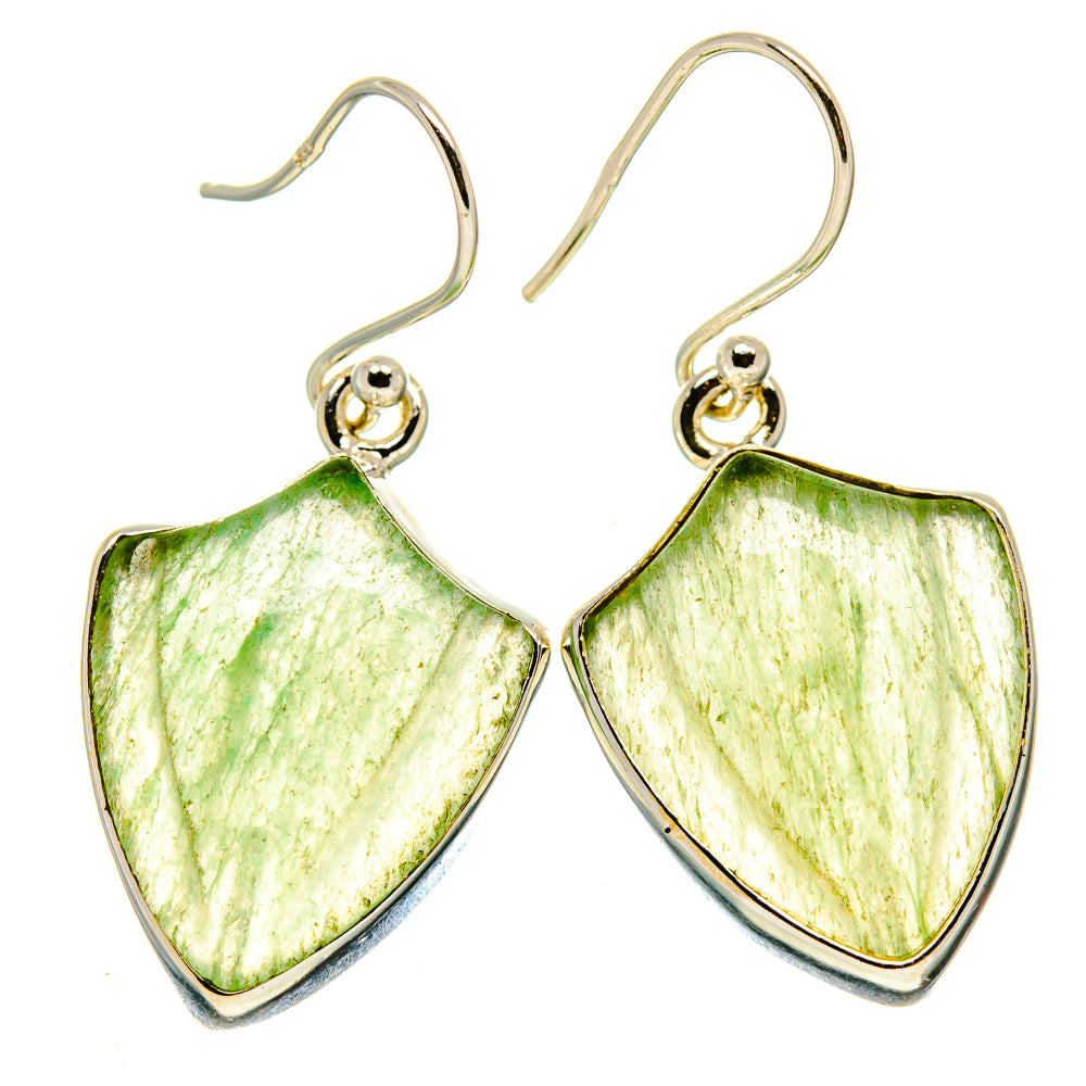 Prehnite Earrings handcrafted by Anasilvercos - EARR415614