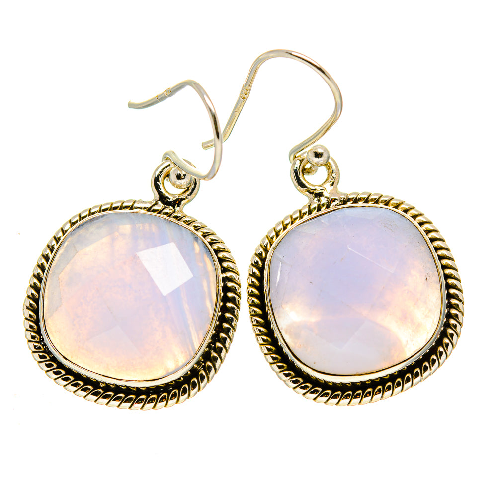 Blue Lace Agate Earrings handcrafted by Anasilvercos - EARR415626