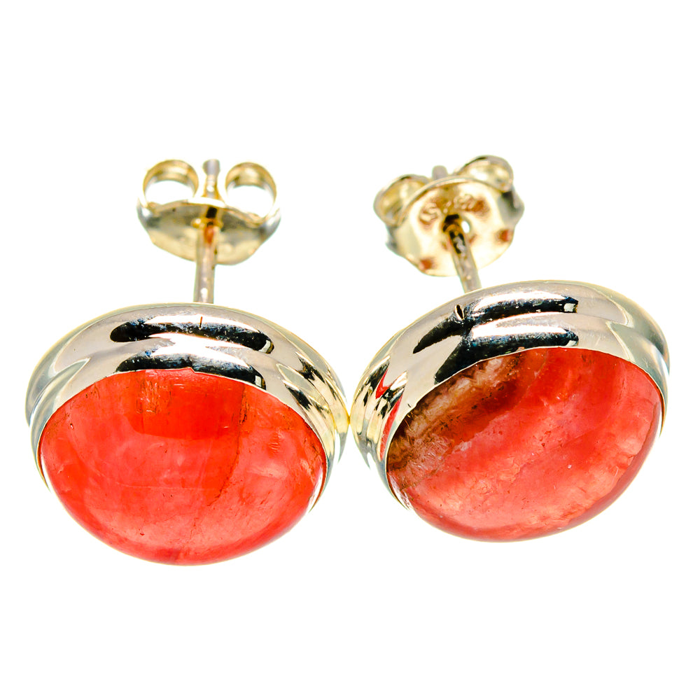 Rhodochrosite Earrings handcrafted by Anasilvercos - EARR415639