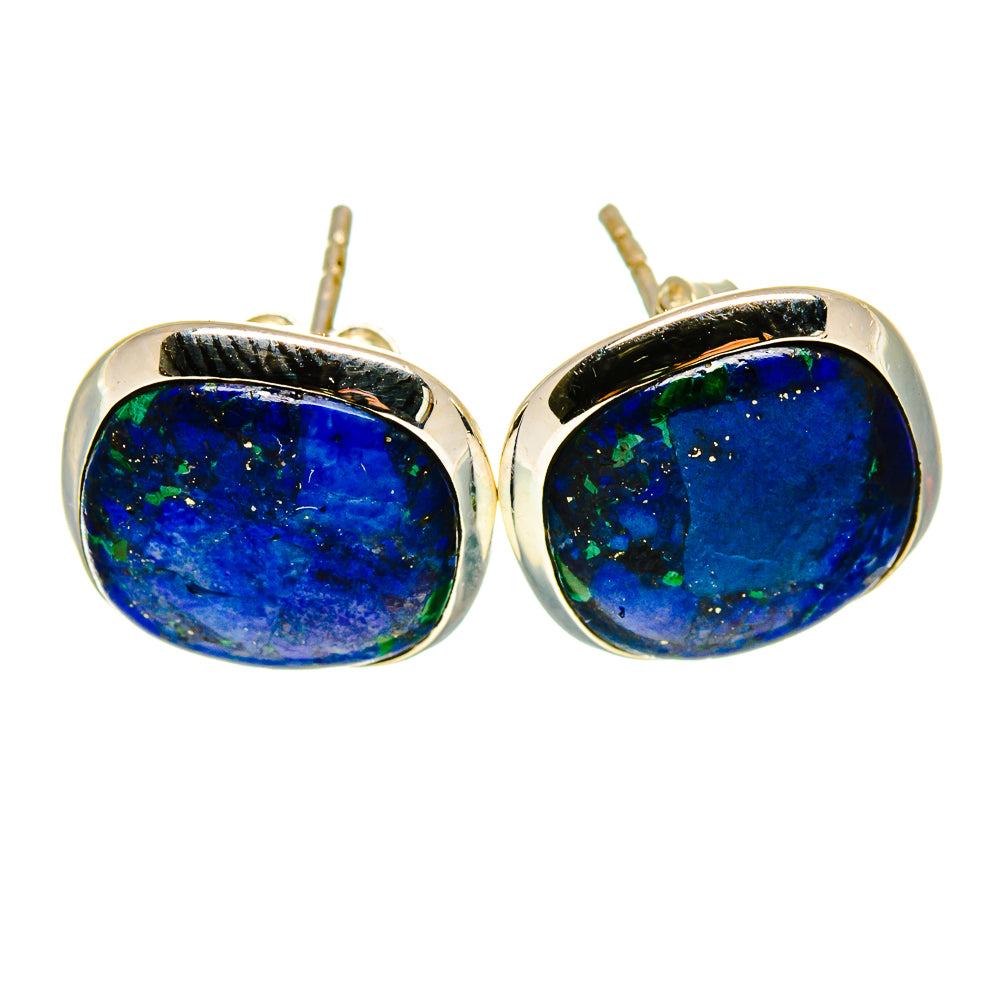 Azurite Earrings handcrafted by Anasilvercos - EARR415640