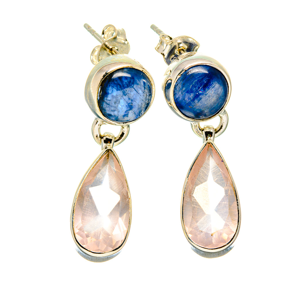 Rose Quartz Earrings handcrafted by Anasilvercos - EARR415645