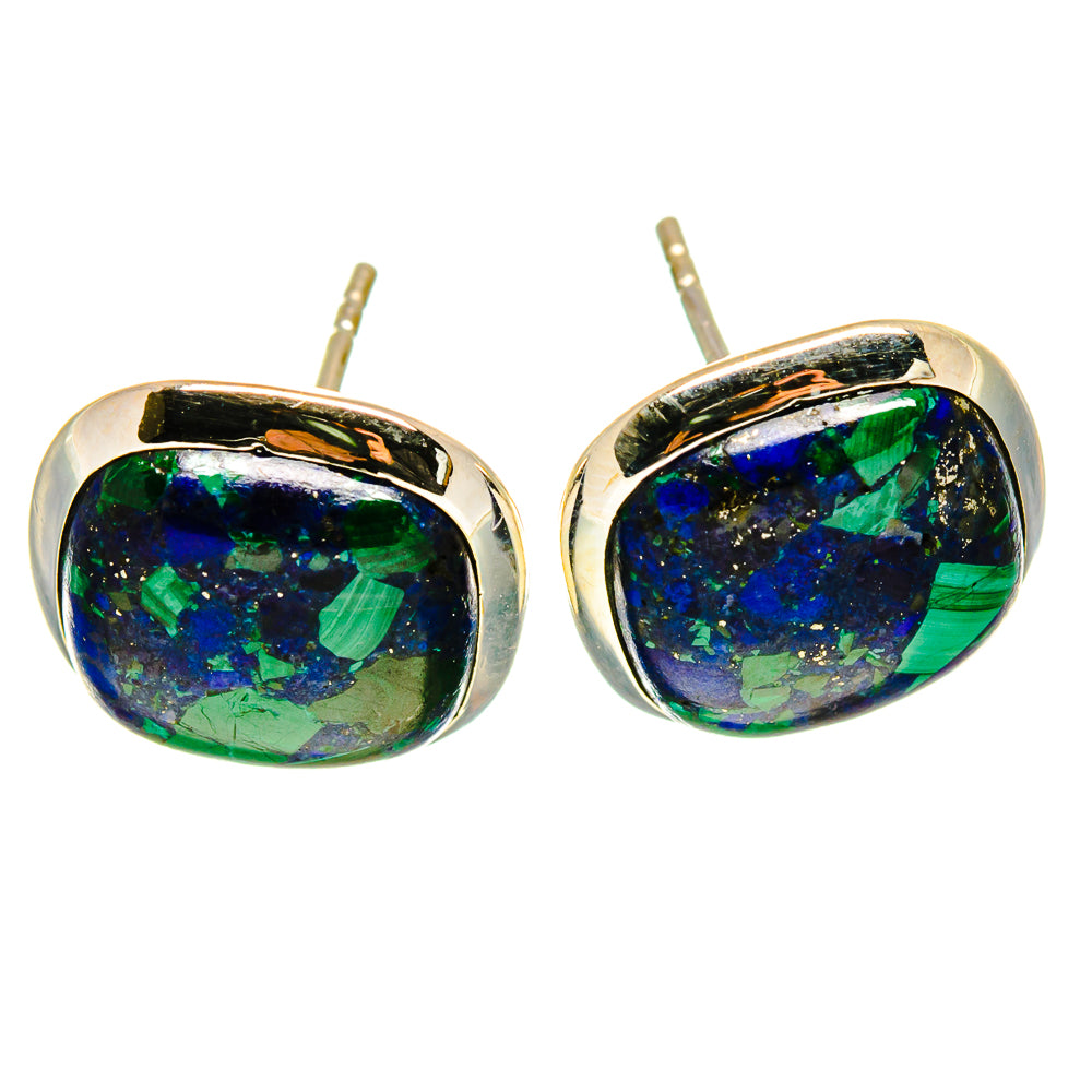Azurite Earrings handcrafted by Anasilvercos - EARR415653