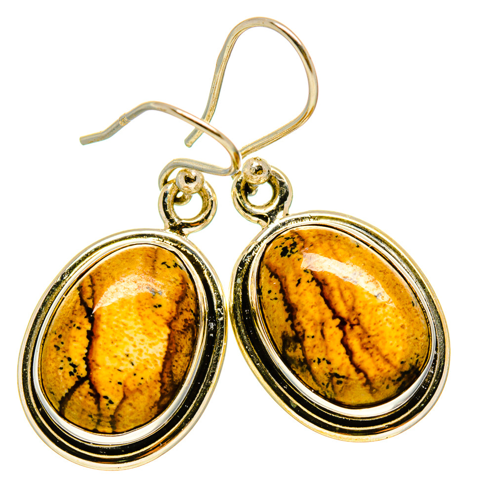 Picture Jasper Earrings handcrafted by Anasilvercos - EARR415675