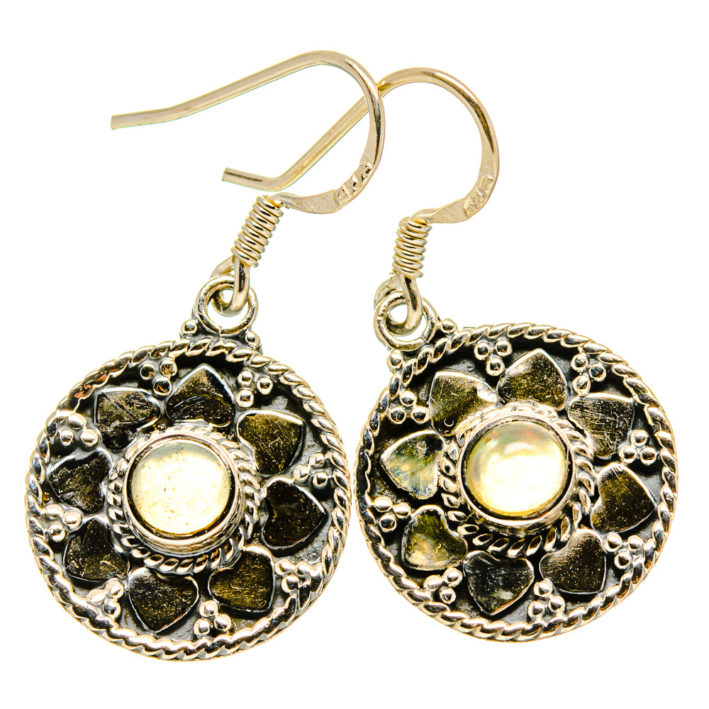 Ethiopian Opal Earrings handcrafted by Anasilvercos - EARR415677