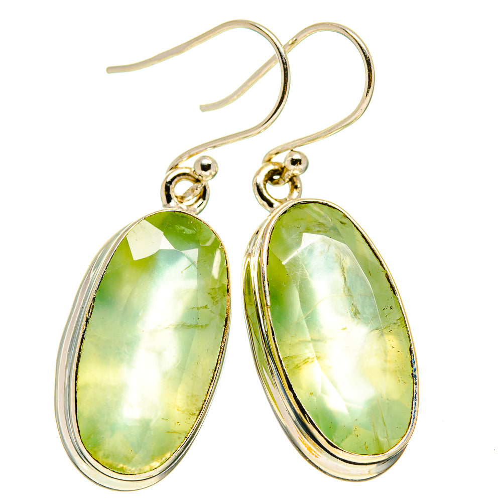 Prehnite Earrings handcrafted by Anasilvercos - EARR415678