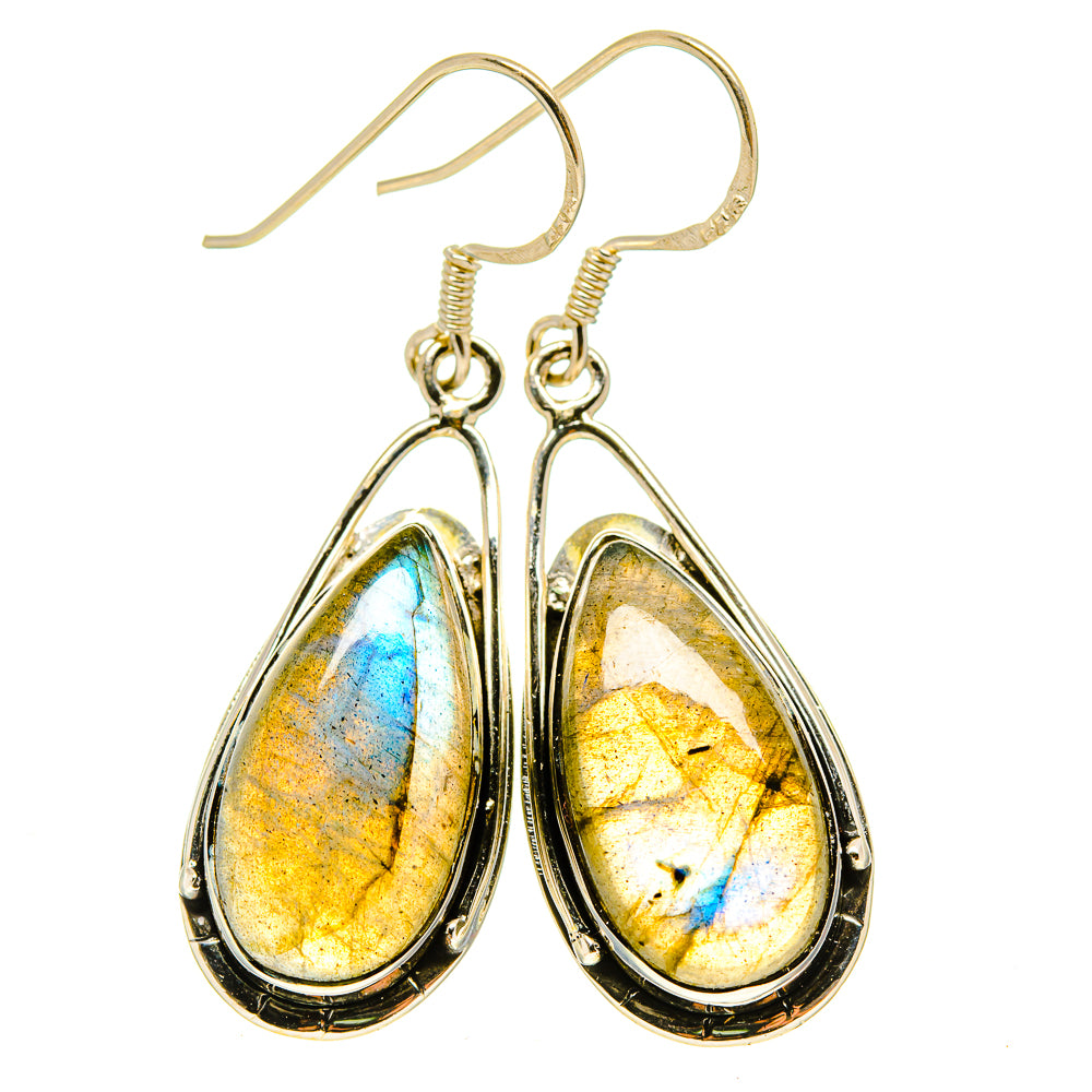 Labradorite Earrings handcrafted by Anasilvercos - EARR415702