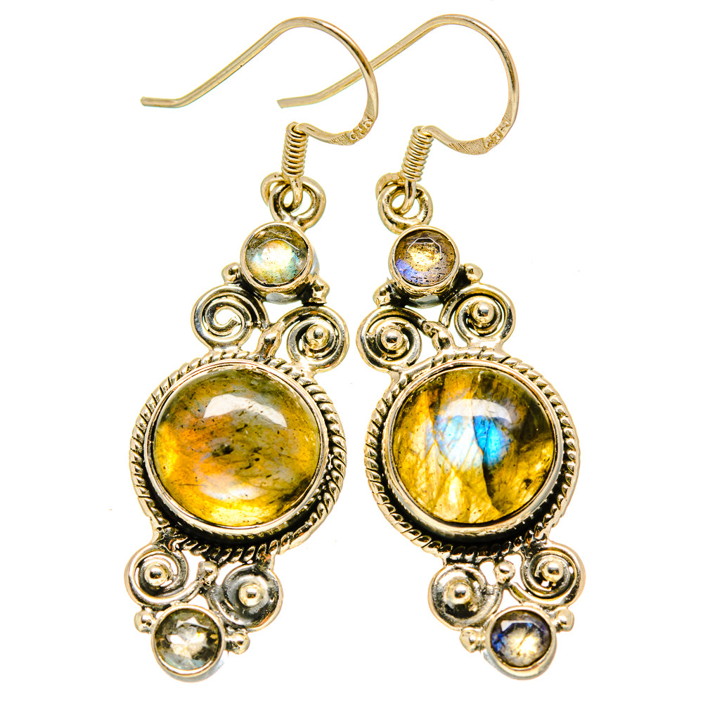 Labradorite Earrings handcrafted by Anasilvercos - EARR415711