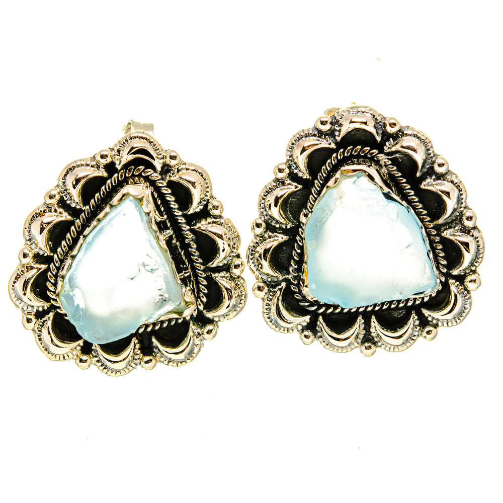 Aquamarine Earrings handcrafted by Anasilvercos - EARR415722