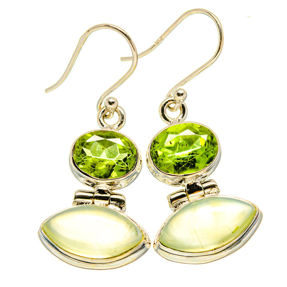 Prehnite Earrings handcrafted by Anasilvercos - EARR415739