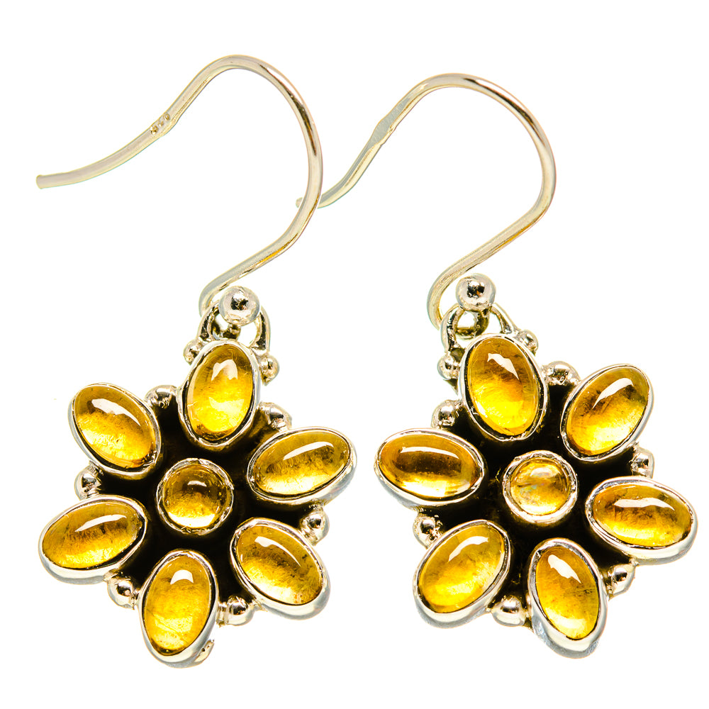 Citrine Earrings handcrafted by Anasilvercos - EARR415769