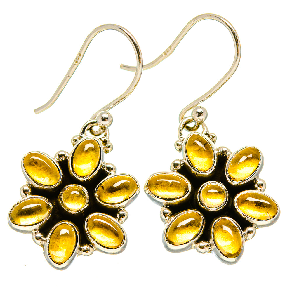 Citrine Earrings handcrafted by Anasilvercos - EARR415777
