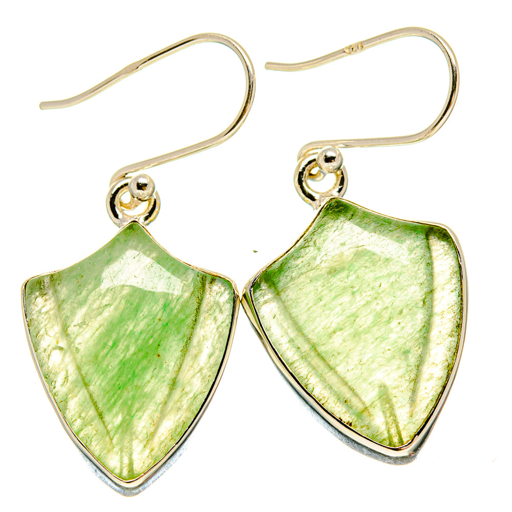 Prehnite Earrings handcrafted by Anasilvercos - EARR415781