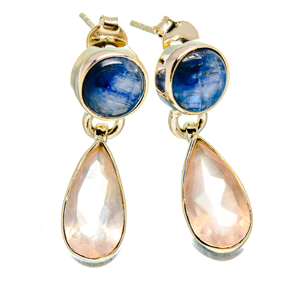 Rose Quartz Earrings handcrafted by Anasilvercos - EARR415795