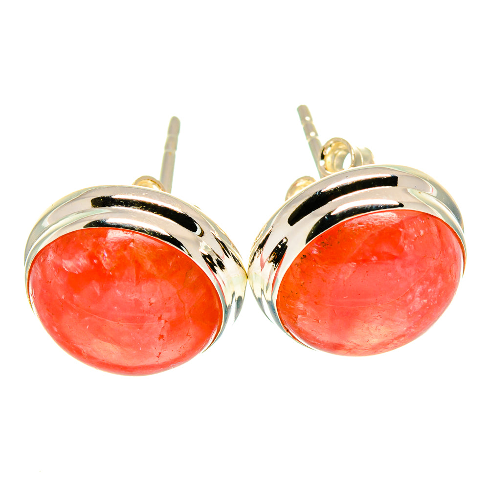 Rhodochrosite Earrings handcrafted by Anasilvercos - EARR415800