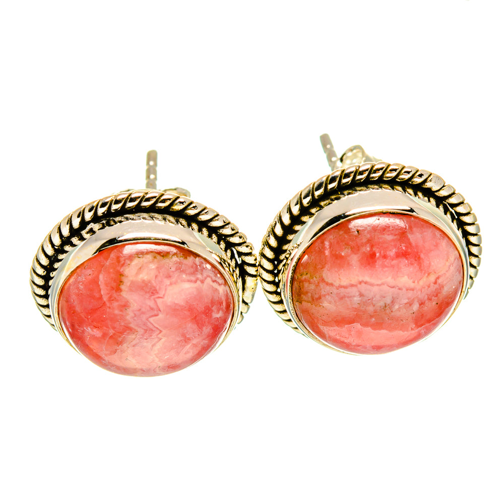 Rhodochrosite Earrings handcrafted by Anasilvercos - EARR415806
