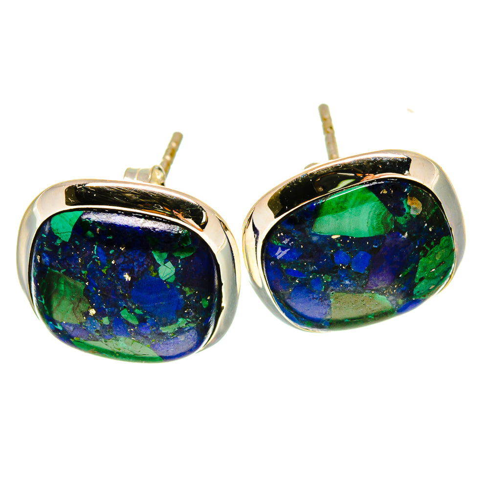 Azurite Earrings handcrafted by Anasilvercos - EARR415809