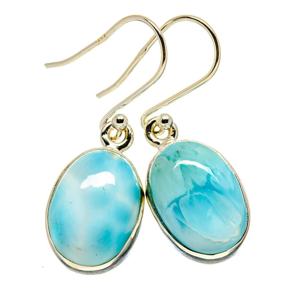 Larimar Earrings handcrafted by Anasilvercos - EARR415829