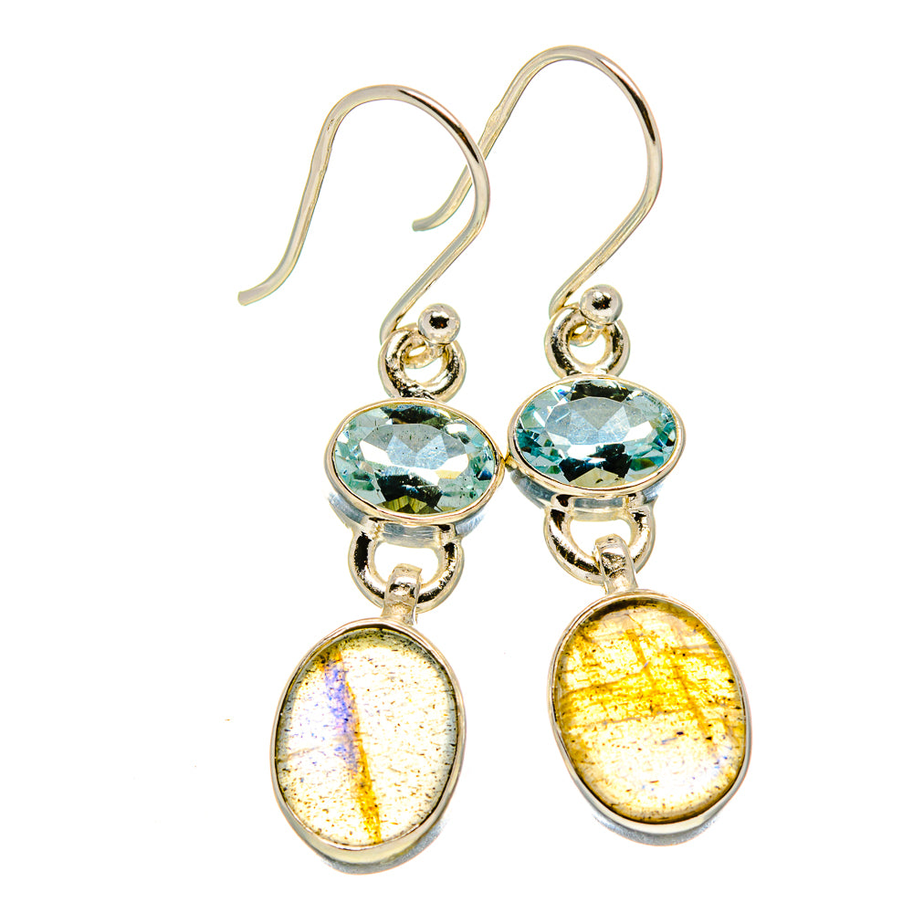 Labradorite Earrings handcrafted by Anasilvercos - EARR415830