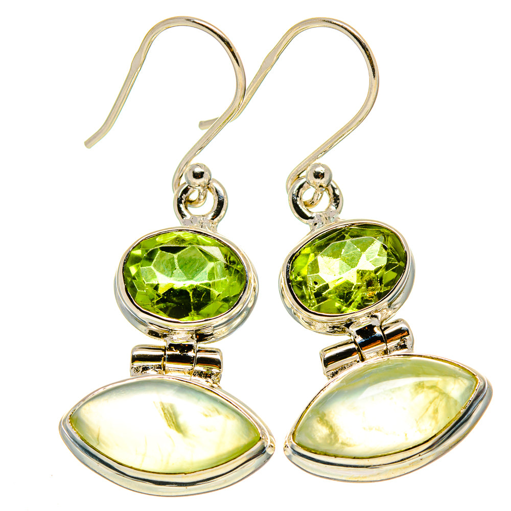 Prehnite Earrings handcrafted by Anasilvercos - EARR415831