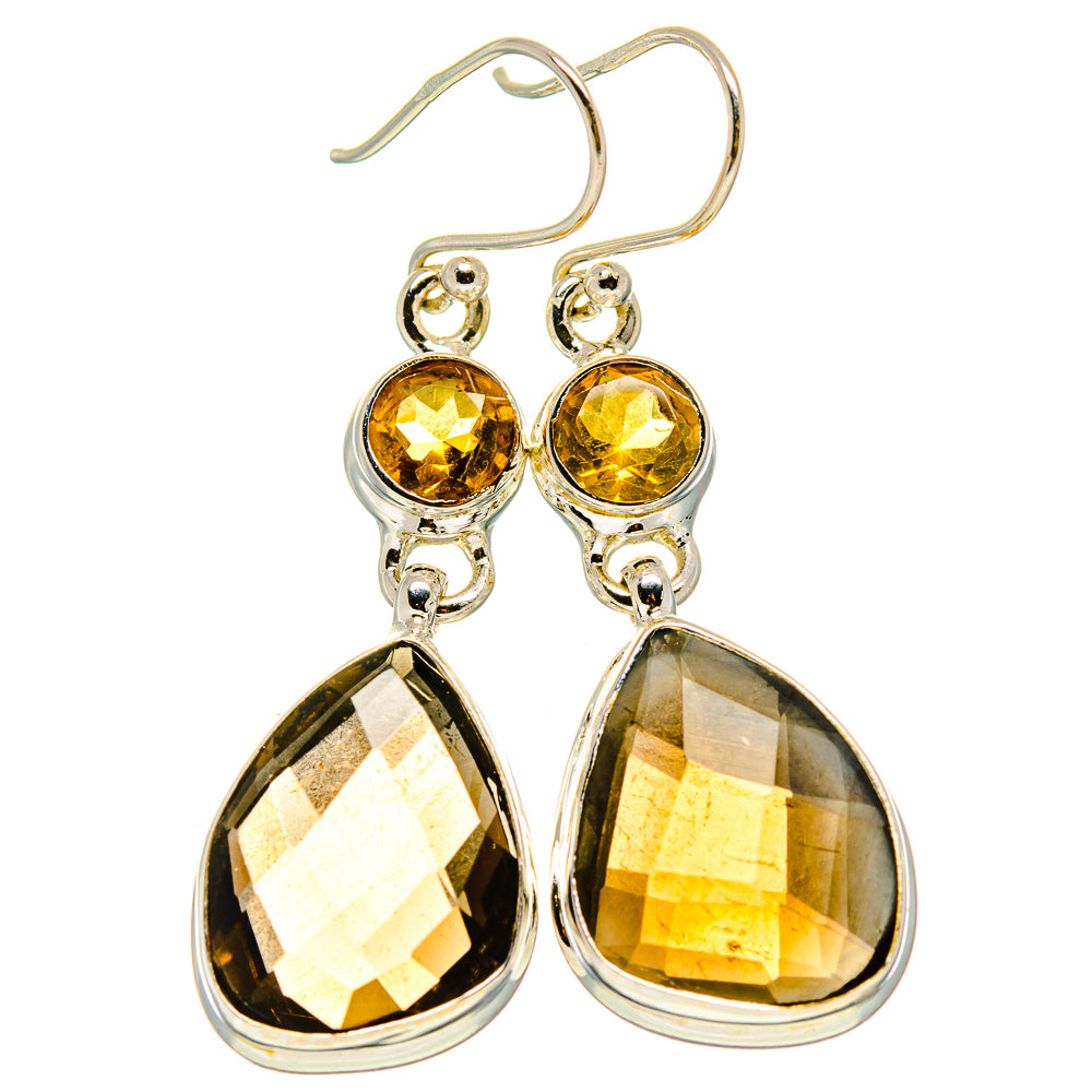 Smoky Quartz Earrings handcrafted by Anasilvercos - EARR415833