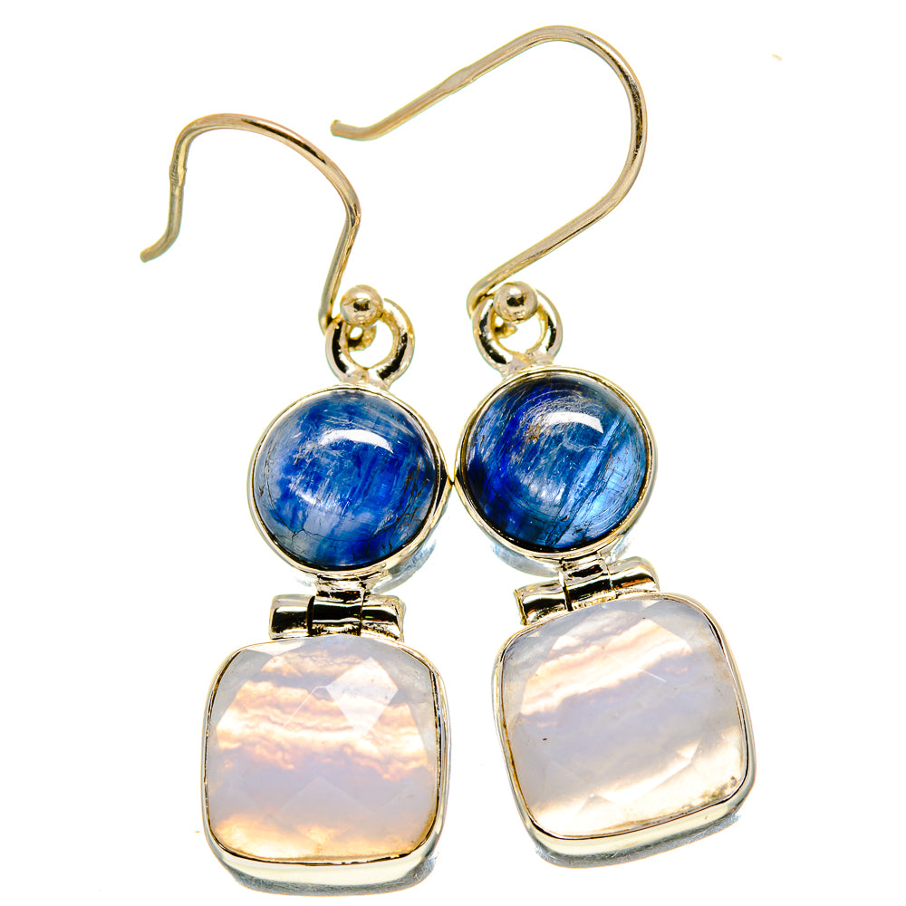 Blue Lace Agate Earrings handcrafted by Anasilvercos - EARR415835