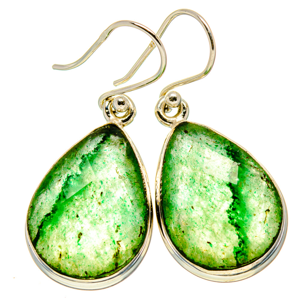 Green Aventurine Earrings handcrafted by Anasilvercos - EARR415841