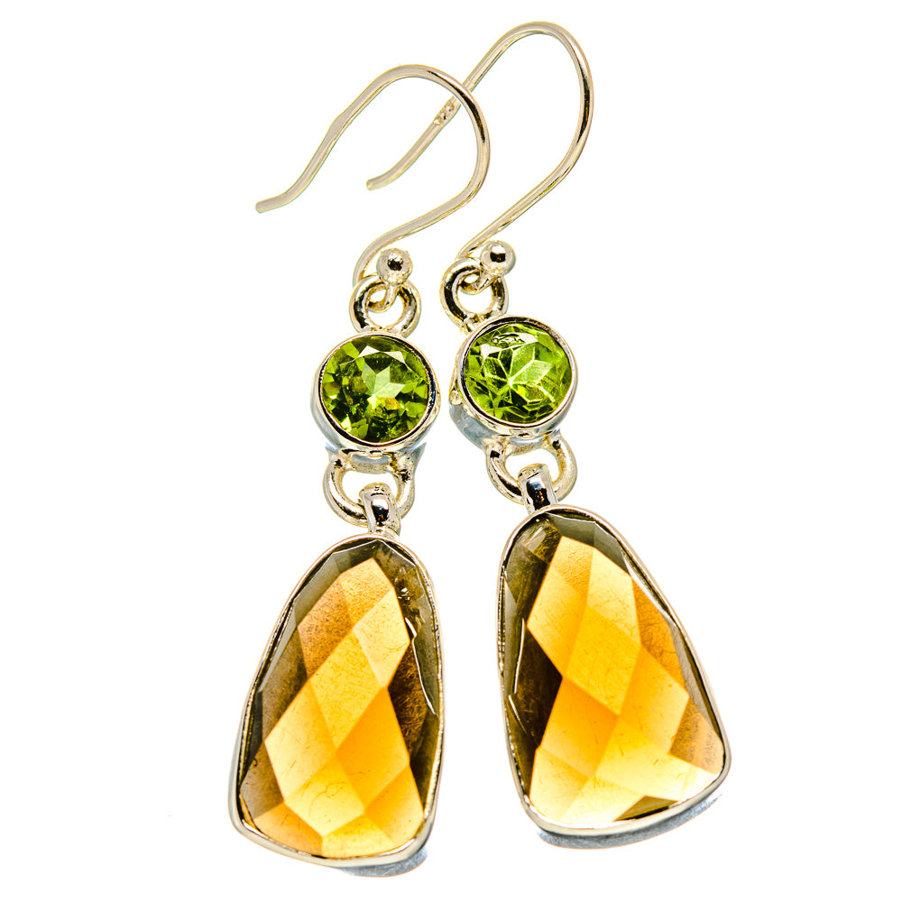 Smoky Quartz Earrings handcrafted by Anasilvercos - EARR415844