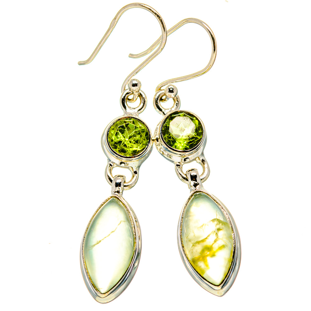 Prehnite Earrings handcrafted by Anasilvercos - EARR415848