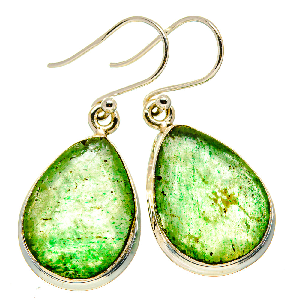 Green Aventurine Earrings handcrafted by Anasilvercos - EARR415849