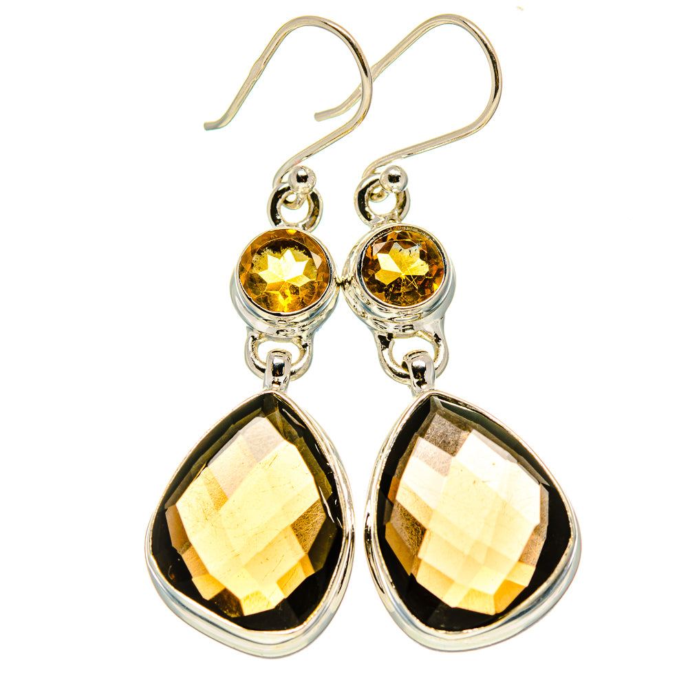 Smoky Quartz Earrings handcrafted by Anasilvercos - EARR415862