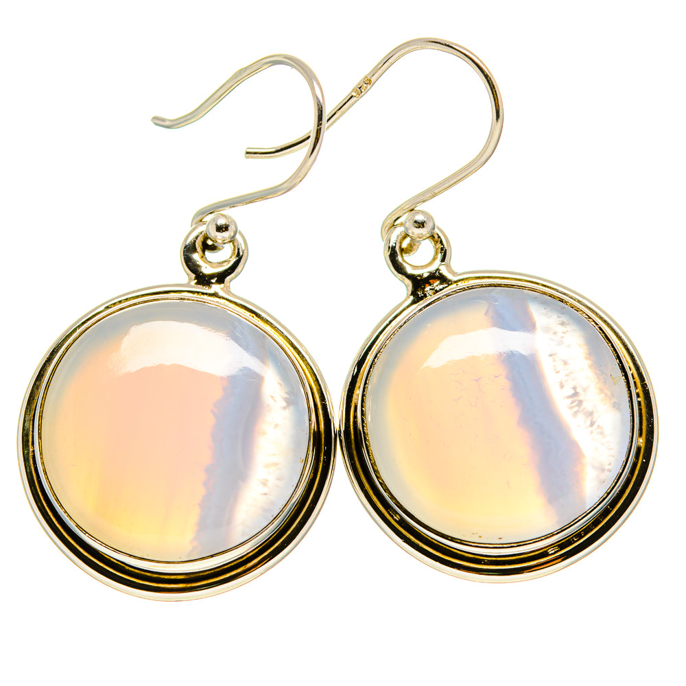 Blue Lace Agate Earrings handcrafted by Anasilvercos - EARR415884