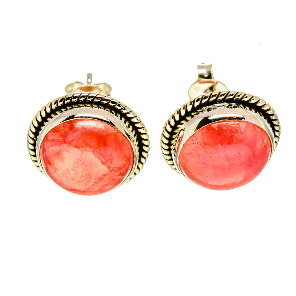 Rhodochrosite Earrings handcrafted by Anasilvercos - EARR415888