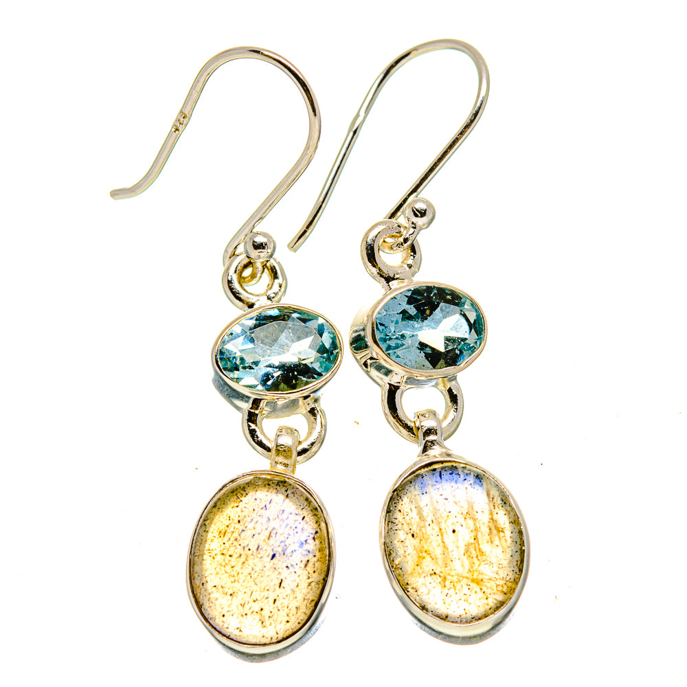 Labradorite Earrings handcrafted by Anasilvercos - EARR415900