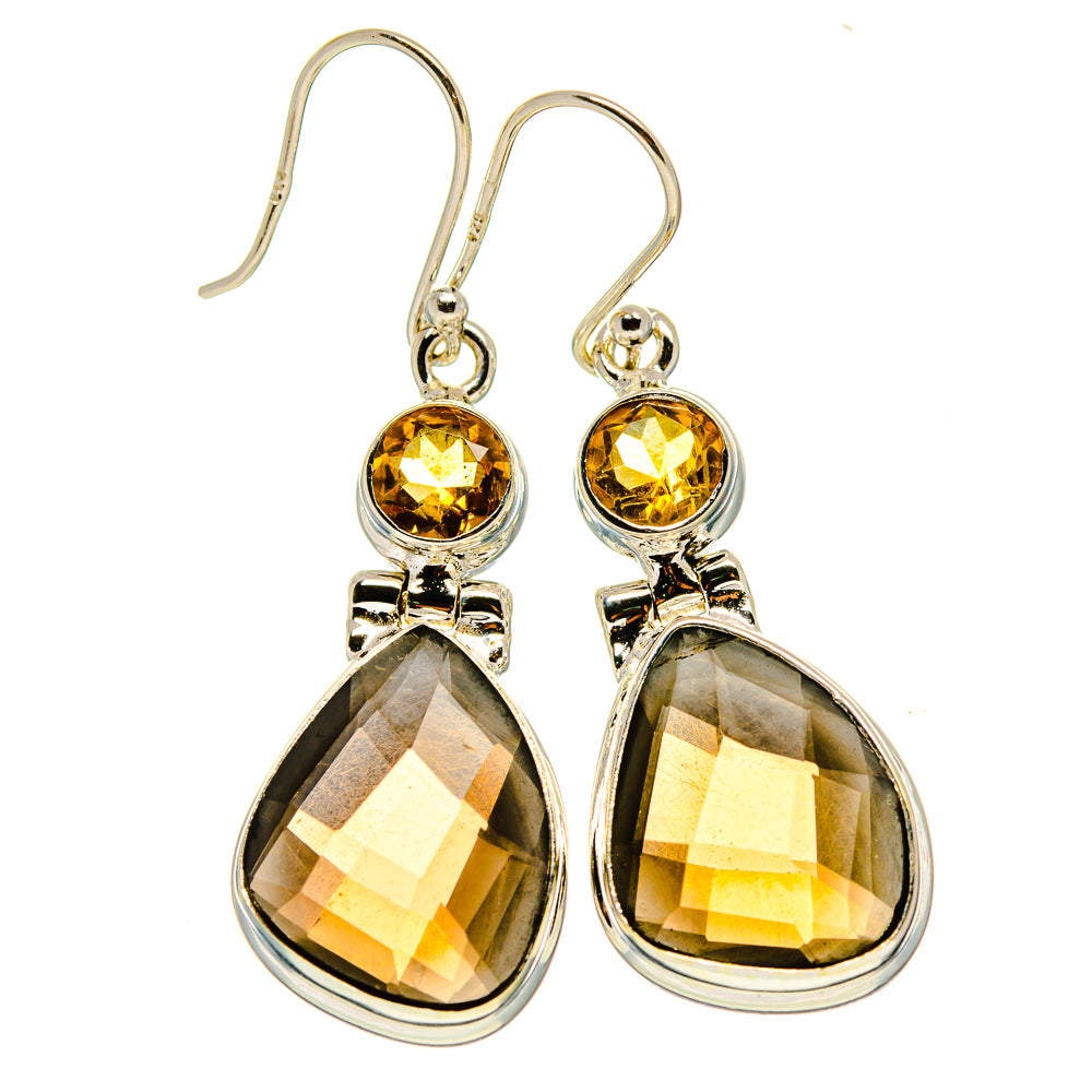 Smoky Quartz Earrings handcrafted by Anasilvercos - EARR415908