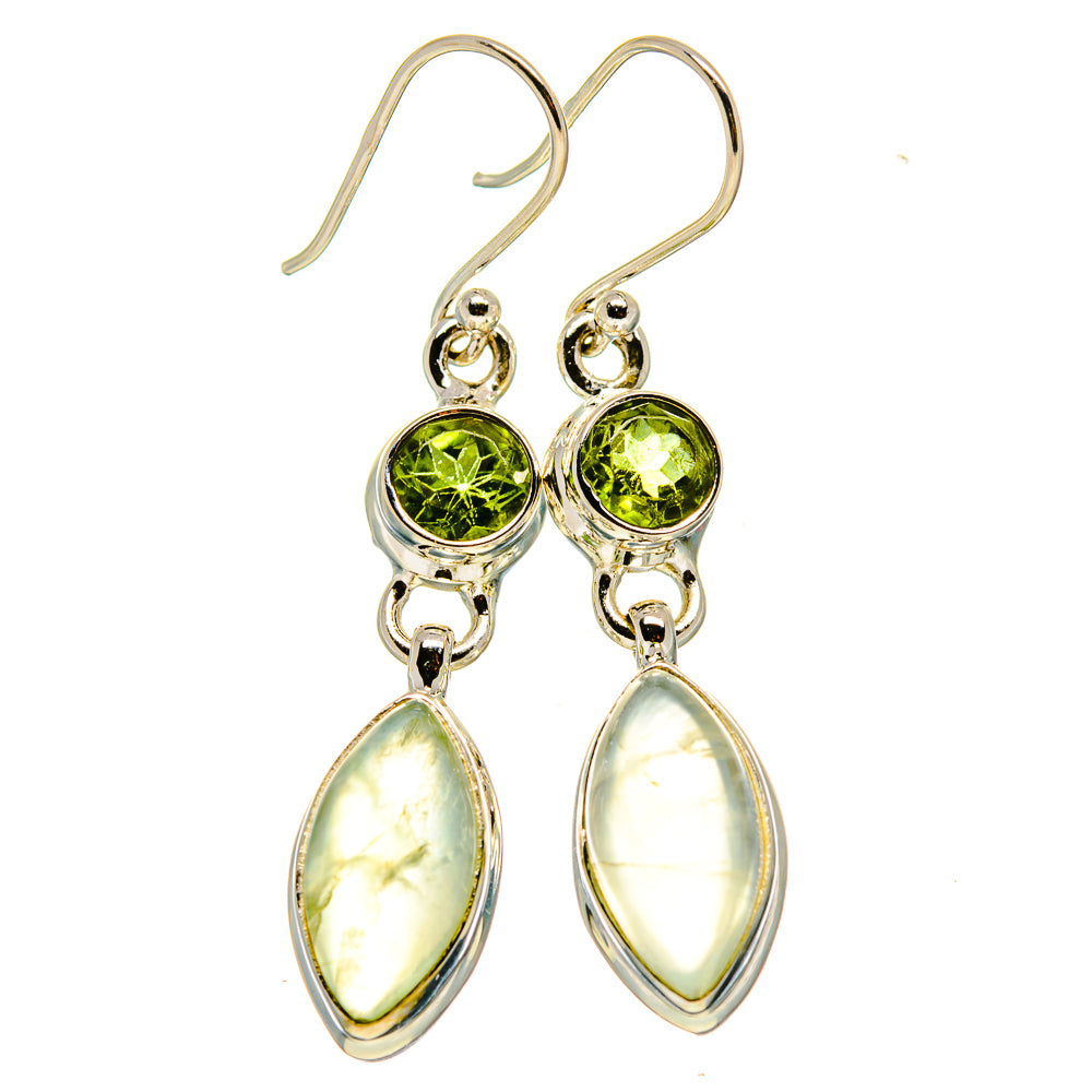 Prehnite Earrings handcrafted by Anasilvercos - EARR415915