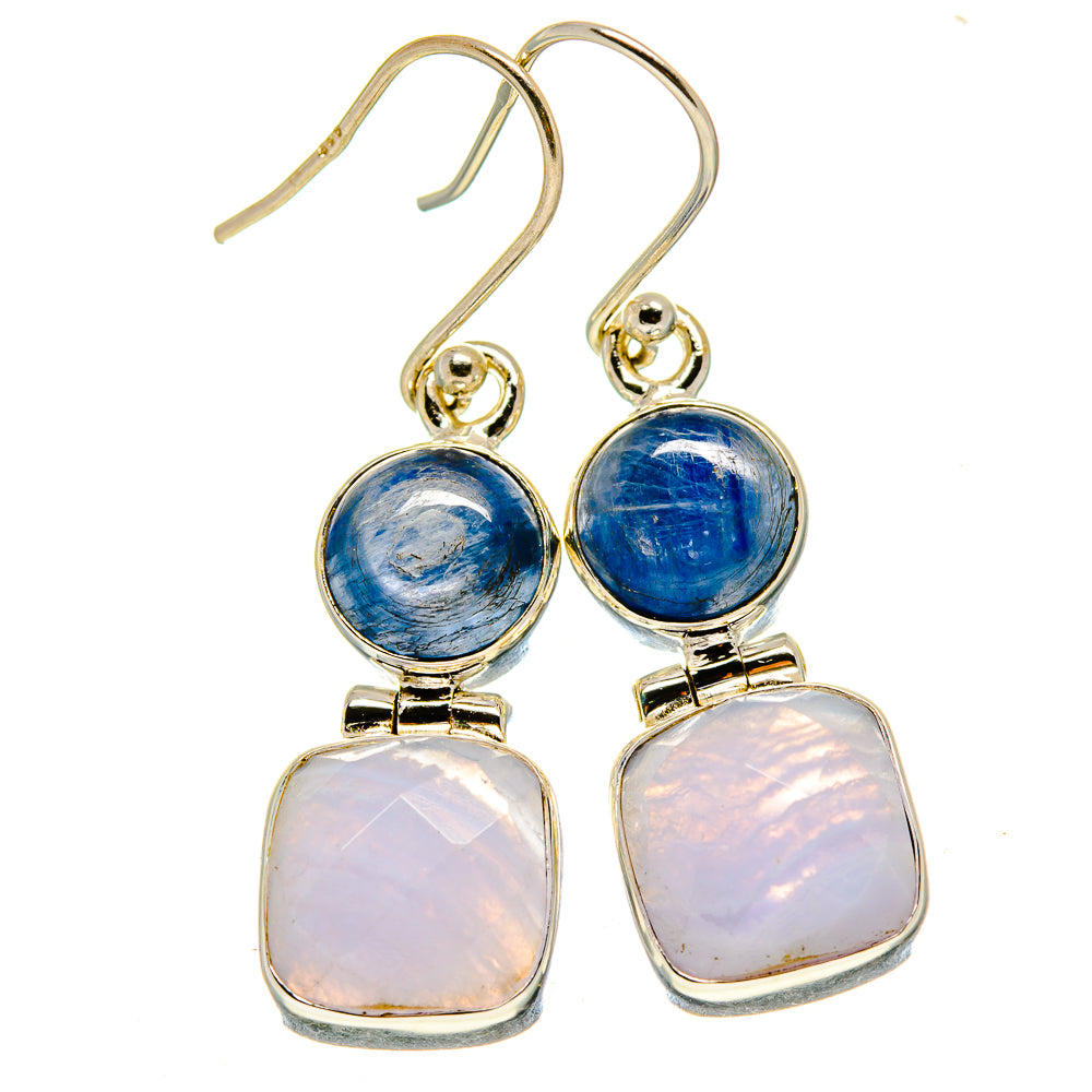 Blue Lace Agate Earrings handcrafted by Anasilvercos - EARR415918