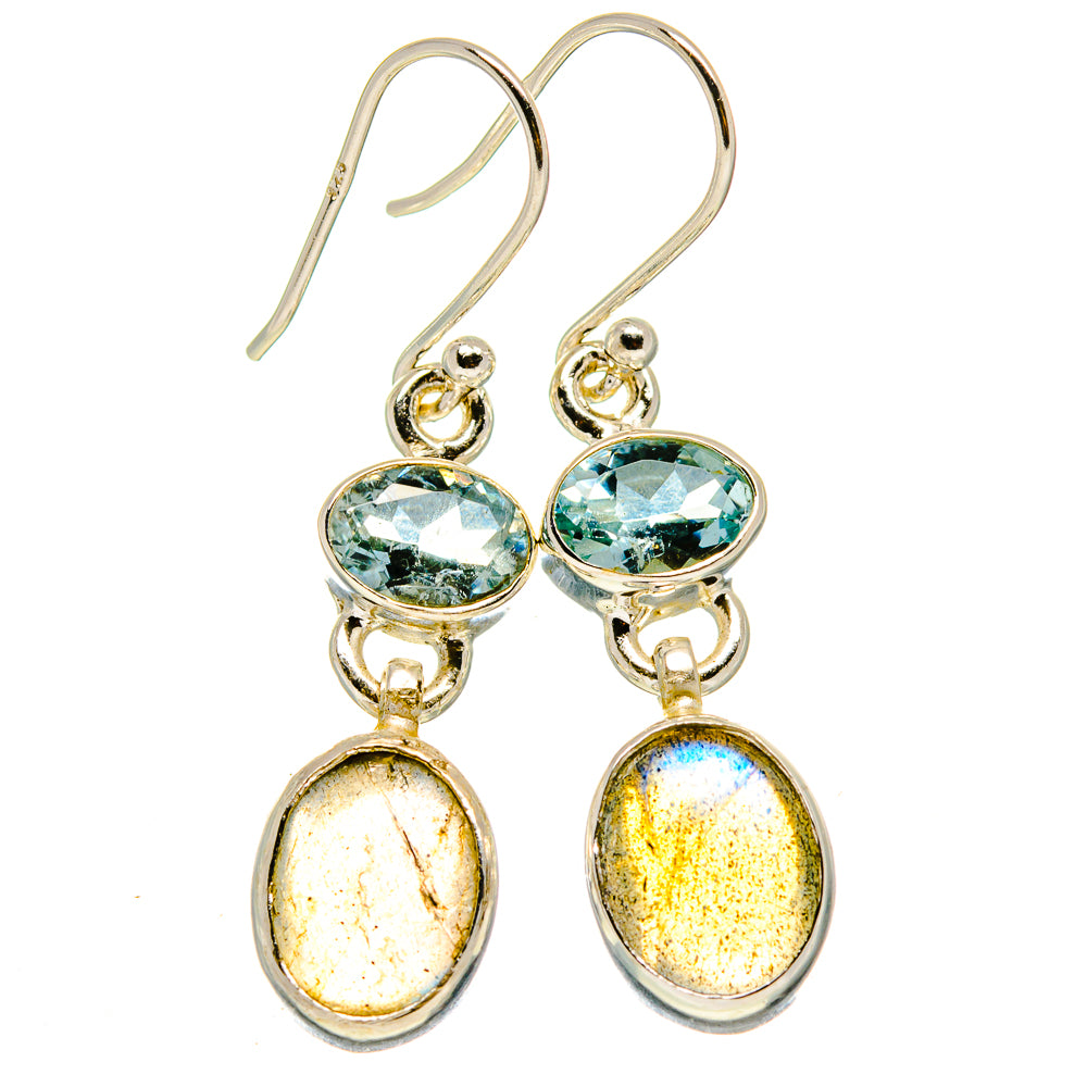 Labradorite Earrings handcrafted by Anasilvercos - EARR415930