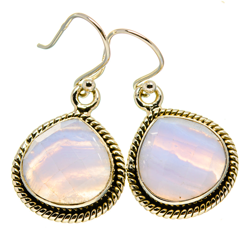 Blue Lace Agate Earrings handcrafted by Anasilvercos - EARR415939