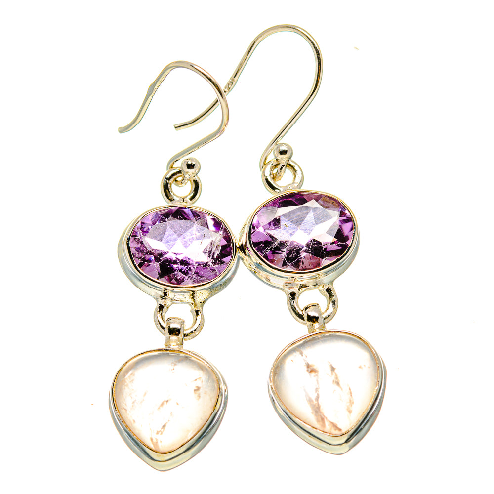 Rose Quartz Earrings handcrafted by Anasilvercos - EARR415943