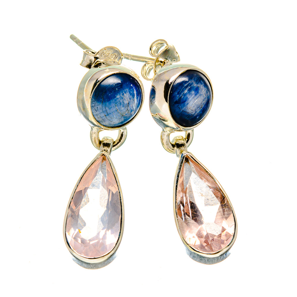 Rose Quartz Earrings handcrafted by Anasilvercos - EARR415947