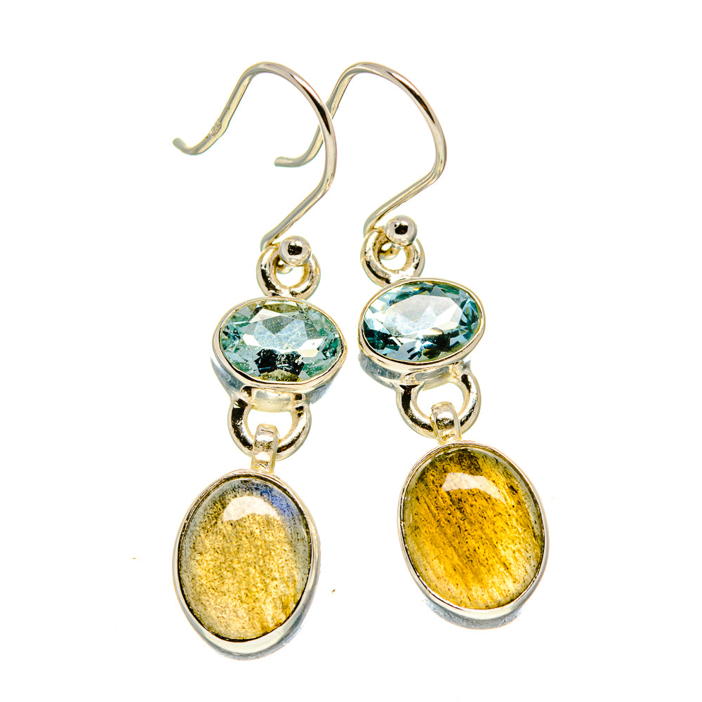 Labradorite Earrings handcrafted by Anasilvercos - EARR415948