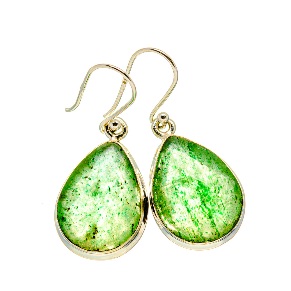 Green Aventurine Earrings handcrafted by Anasilvercos - EARR415959