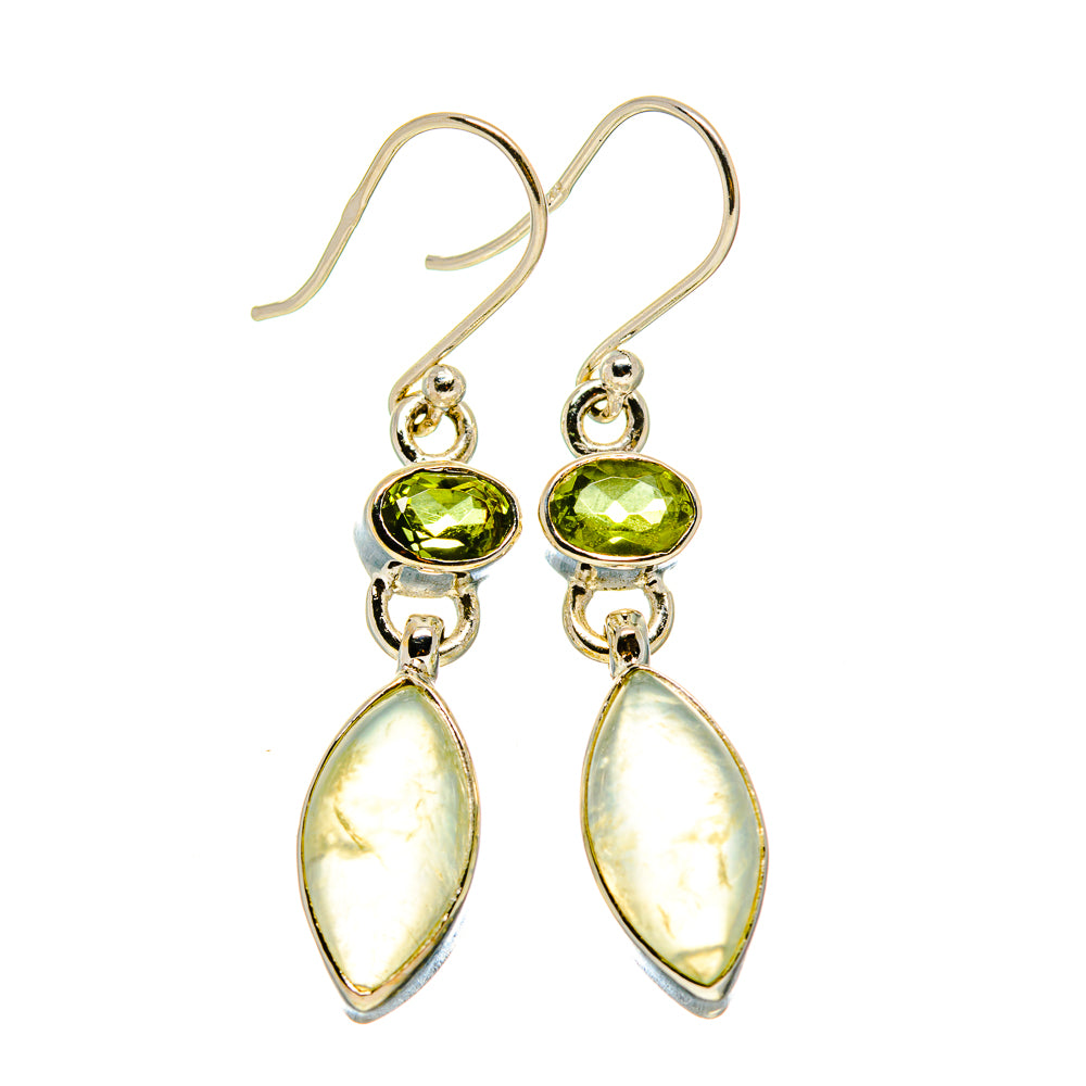 Prehnite Earrings handcrafted by Anasilvercos - EARR415963