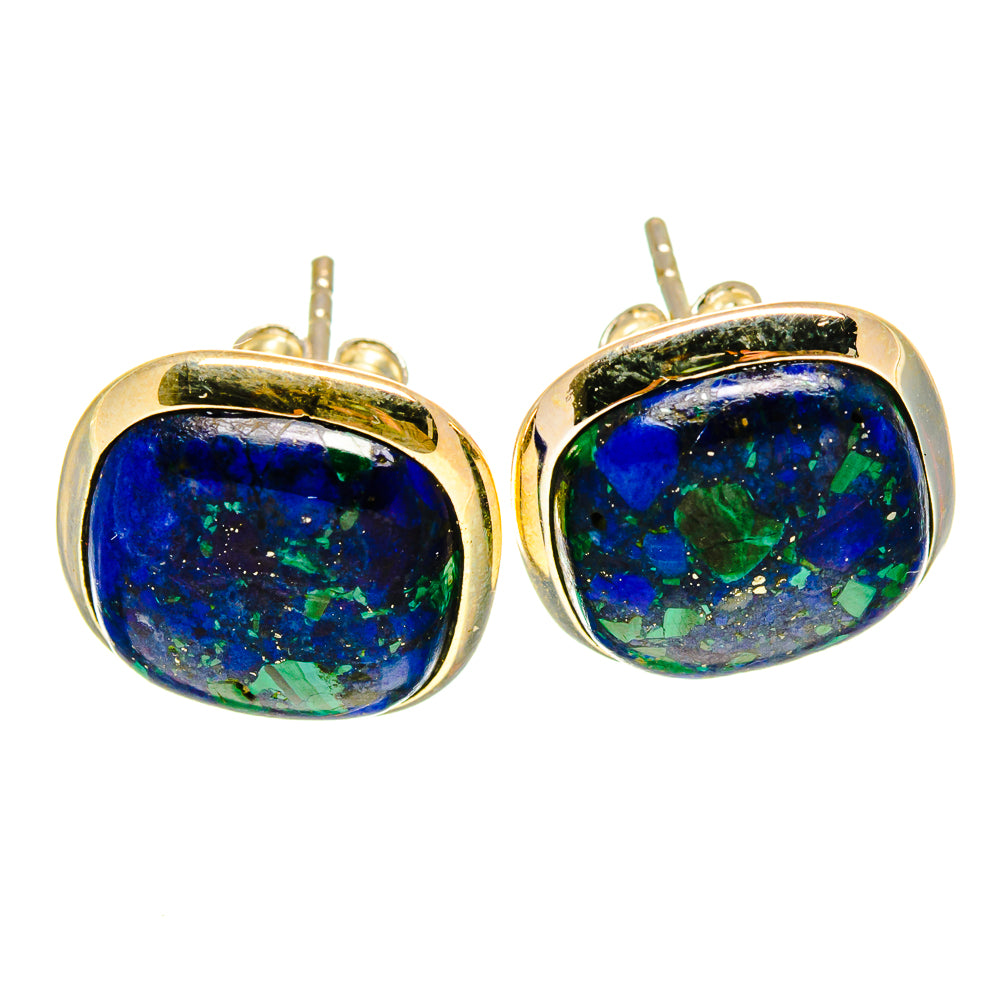 Azurite Earrings handcrafted by Anasilvercos - EARR415971