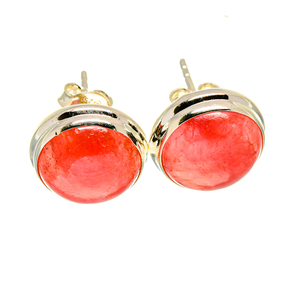 Rhodochrosite Earrings handcrafted by Anasilvercos - EARR415975