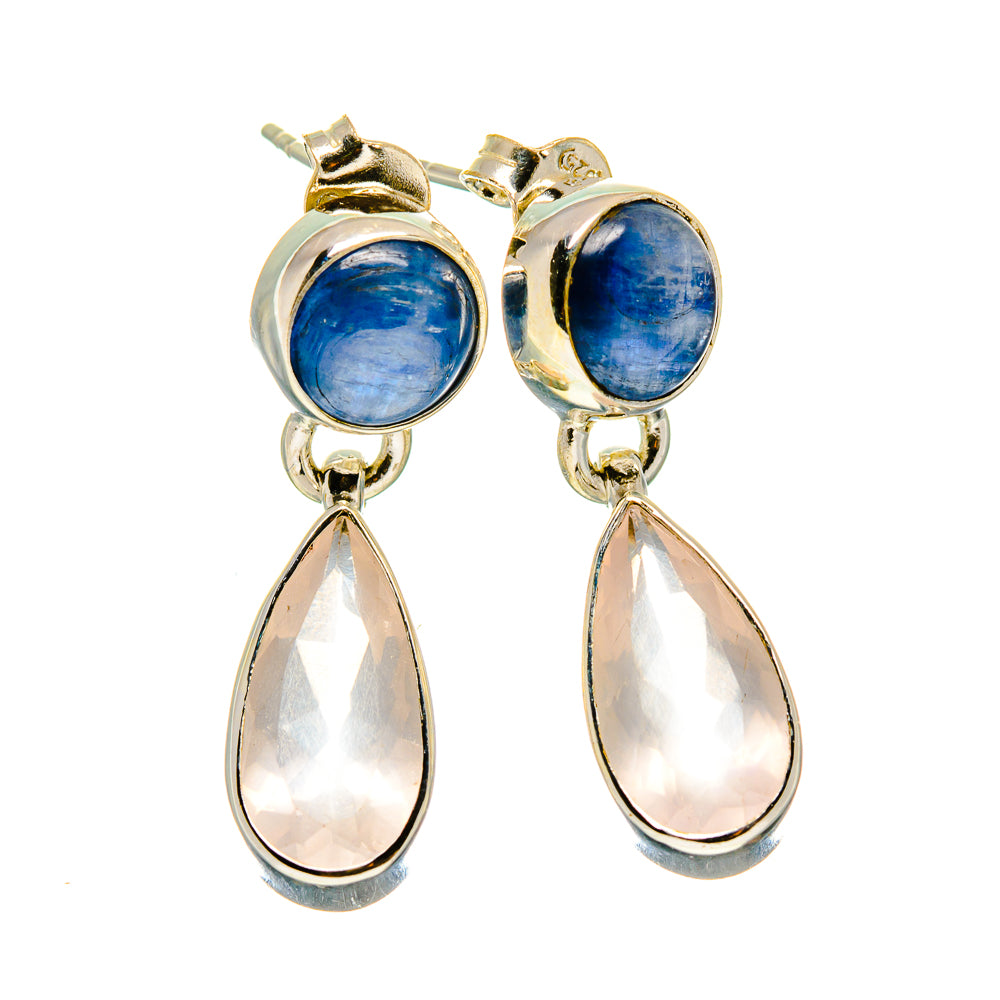 Rose Quartz Earrings handcrafted by Anasilvercos - EARR415977