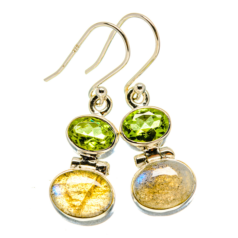 Labradorite Earrings handcrafted by Anasilvercos - EARR415981