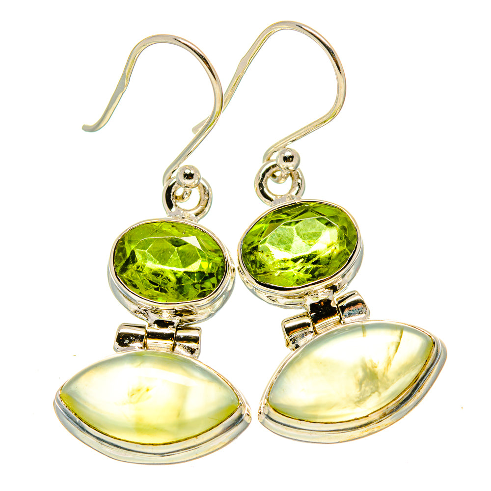 Prehnite Earrings handcrafted by Anasilvercos - EARR415985